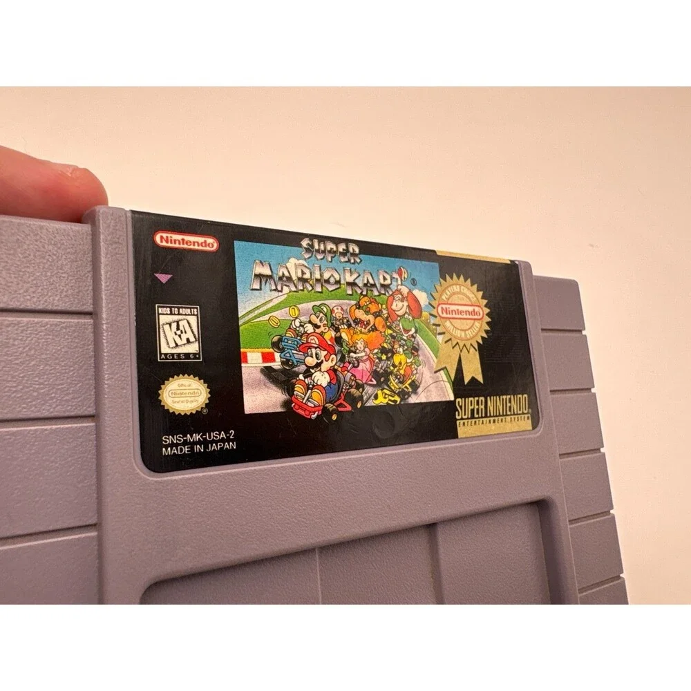 Super Mario Kart (Super Nintendo SNES, 1992) Game Cartridge Only - Tested